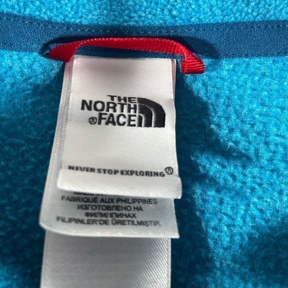 The North Face Fleece Womens Long Sleeve Quarter Zip Mock Neck Outdoor Sz Small - Picture 3 of 8